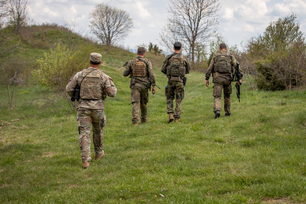 U.S. and German KFOR Regional Command-East Soldiers Patrol ABL