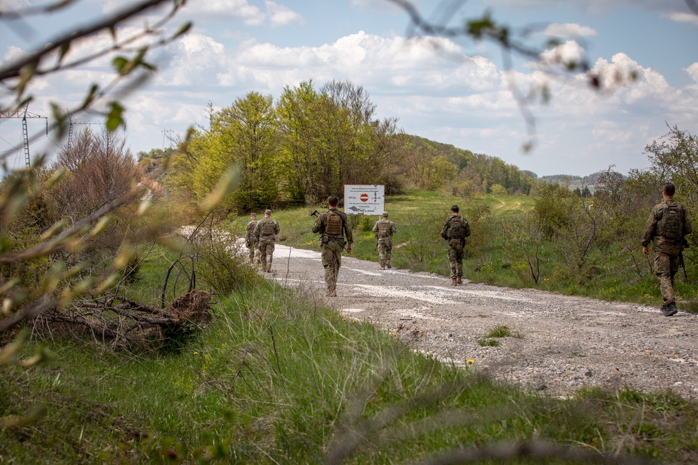 U.S. and German KFOR Regional Command-East Soldiers Patrol ABL