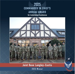 Joint Base Langley-Eustis Secures 2025 Air Force CINC IEA Win