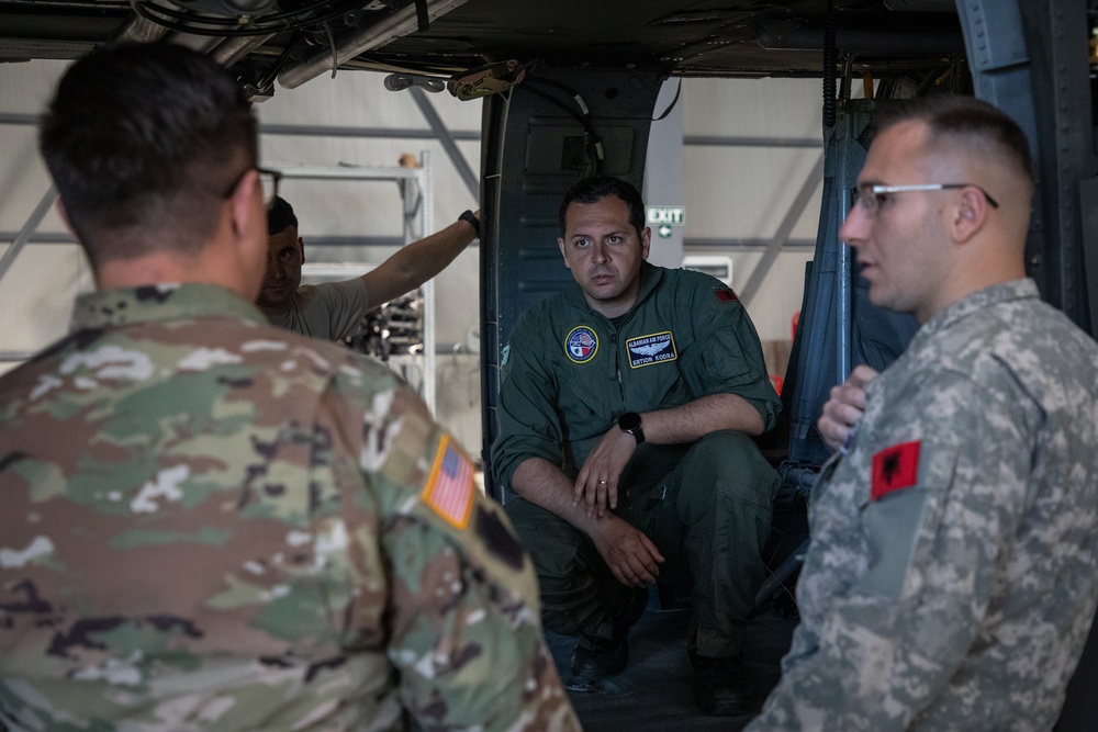 U.S. and Albanian Aviation Soldiers Conduct Joint Training