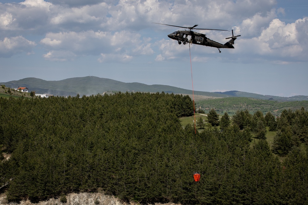 KFOR U.S. Aviation Soldiers Conduct Bambi Bucket Training