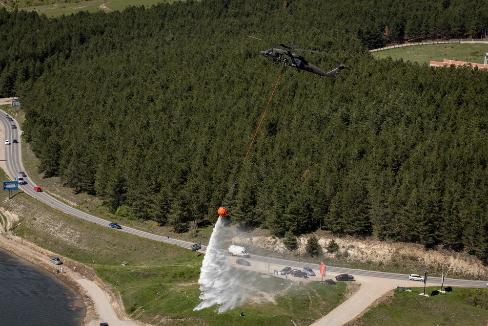 KFOR U.S. Aviation Soldiers Conduct Bambi Bucket Training