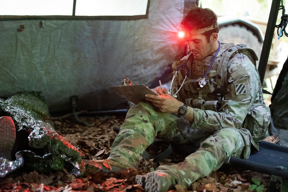 1st Battalion, 41st Field Artillery Regiment trains for combat casualty care during Combined Resolve 25-2