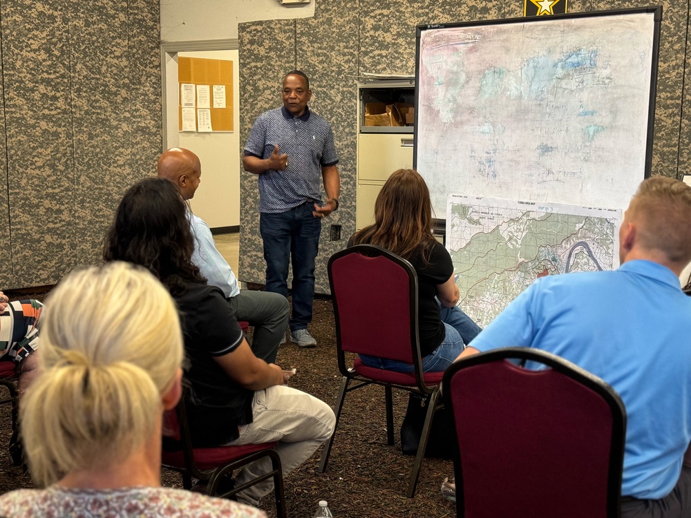 Fort Gregg-Adams Mentorship Program Participants Take on Humvee Simulator