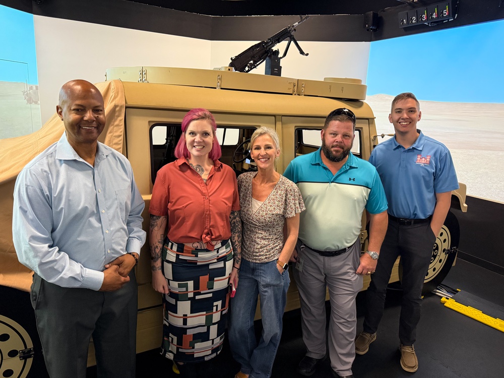 Fort Gregg-Adams Mentorship Program Participants Take on Humvee Simulator