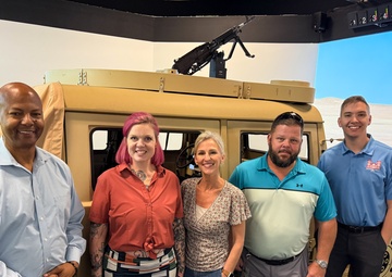 Fort Gregg-Adams Mentorship Program Participants Take on Humvee Simulator