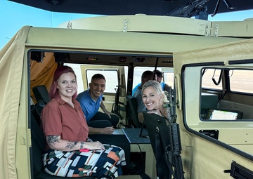 Fort Gregg-Adams Mentorship Program Participants Take on Humvee Simulator