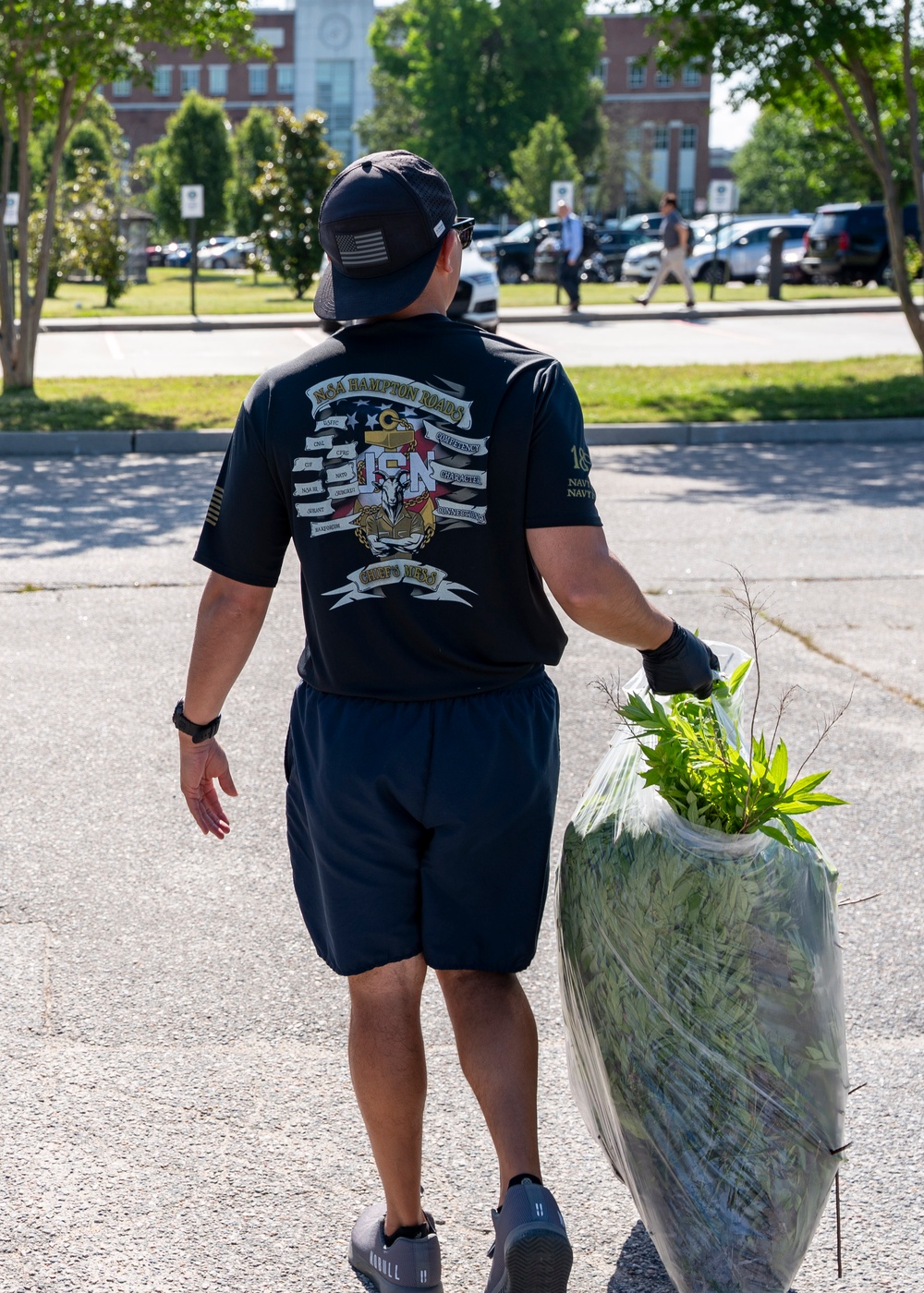 Sailors participate in an Adopt-A-Zone event