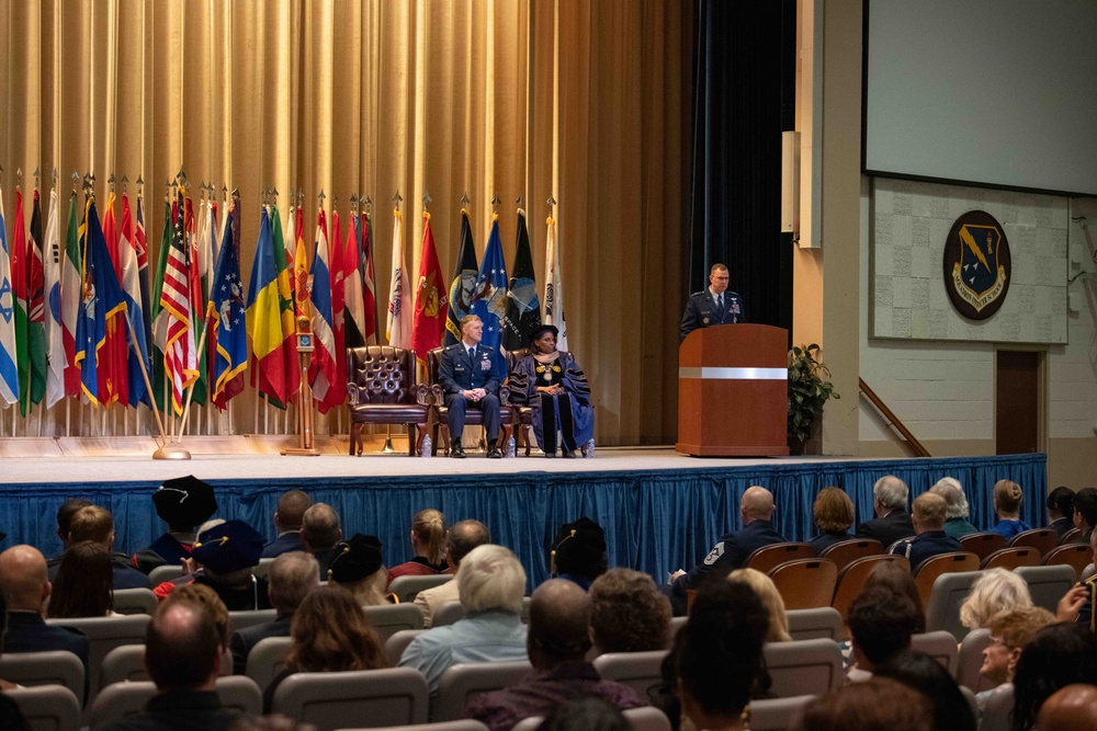 NORAD Commander provides advice to AWC 2025 graduates