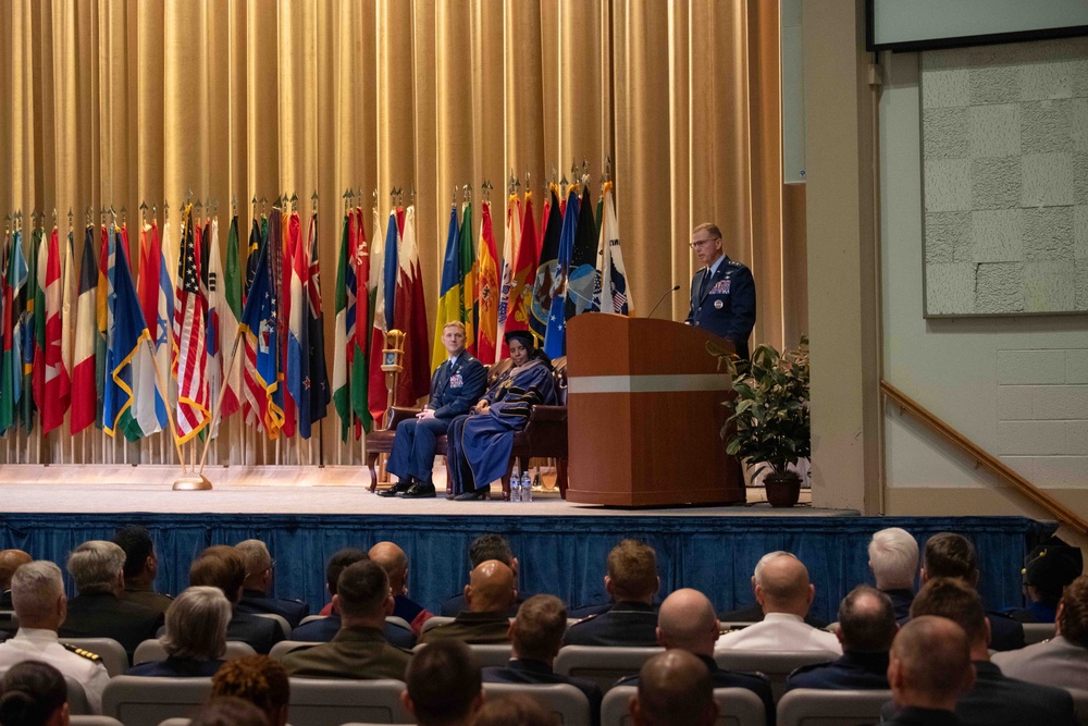 NORAD Commander provides advice to AWC 2025 graduates