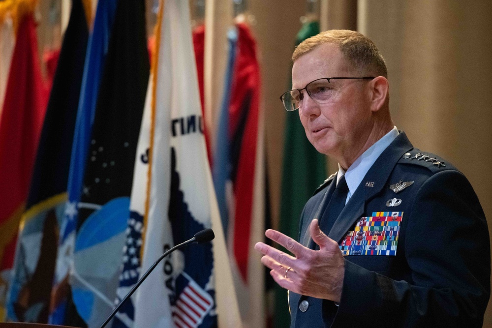 NORAD Commander provides advice to AWC 2025 graduates