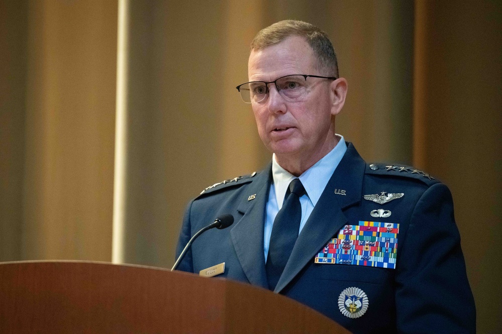 NORAD Commander provides advice to AWC 2025 graduates