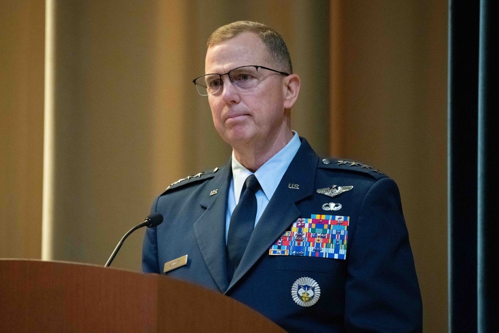 NORAD Commander provides advice to AWC 2025 graduates