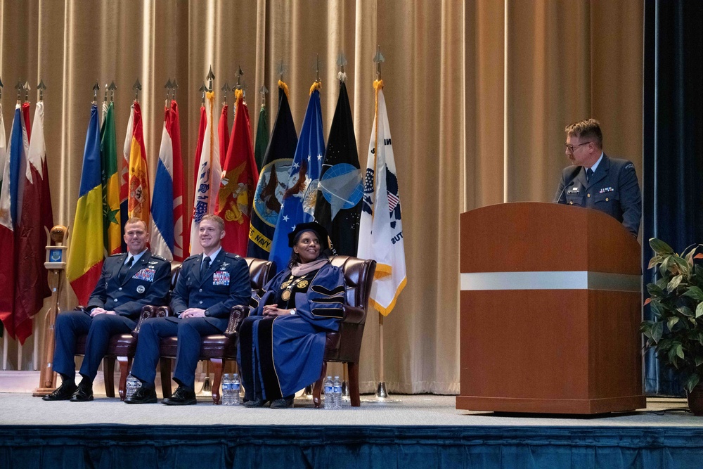 NORAD Commander provides advice to AWC 2025 graduates