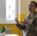 21st TSC Officers Brief Sustainment Capabilities to BurgGymnasium