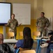 21st TSC Officers Brief Sustainment Capabilities to BurgGymnasium