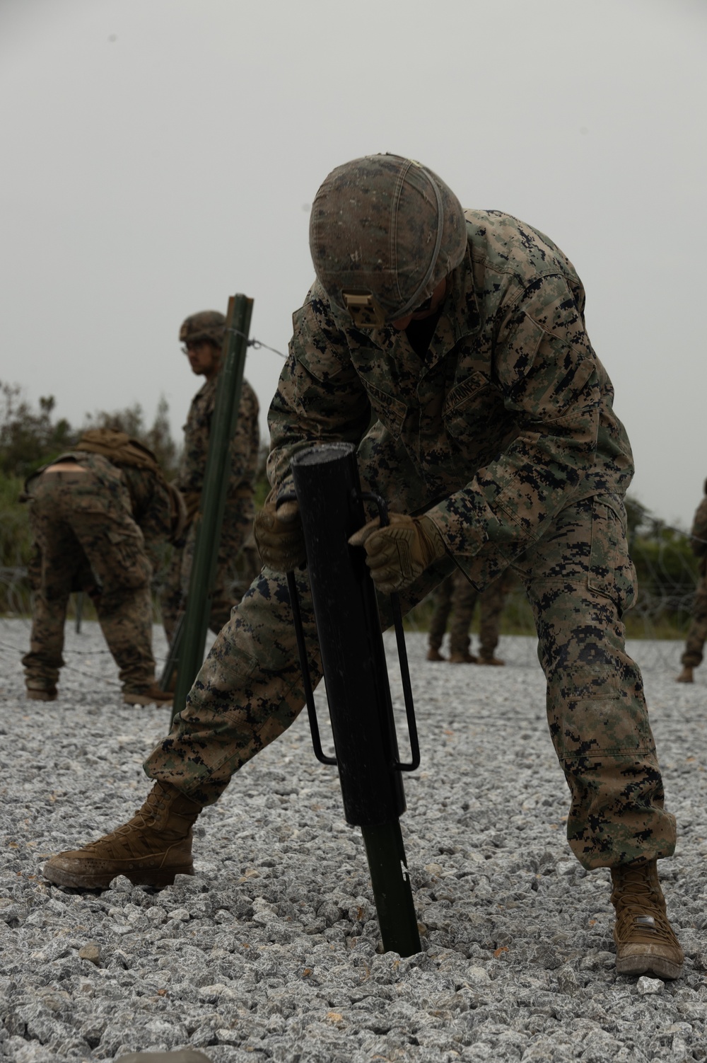 12th MLR Engineers Emplace Obstacles and Build a Combat Operations Center