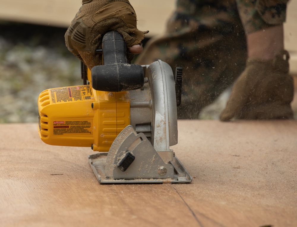 12th MLR Engineers Emplace Obstacles and Build a Combat Operations Center