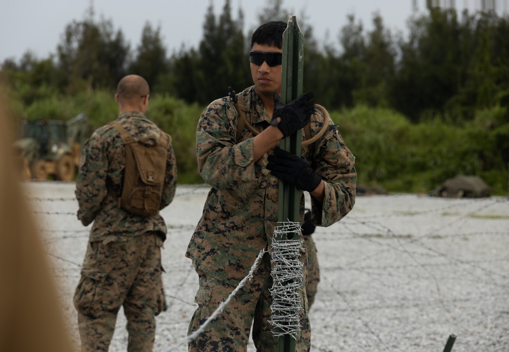 12th MLR Engineers Emplace Obstacles and Build a Combat Operations Center
