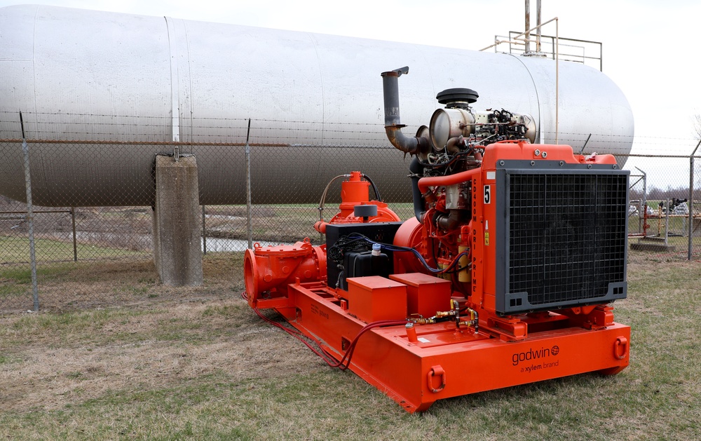 Diesel pump from the National Flood Fight Materiel Center at the Rock Island District