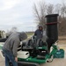 Thermofusion machine used to connect high-density polyethylene pipes