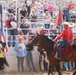 Fort Sill Half Section presents color guard for bull riding event