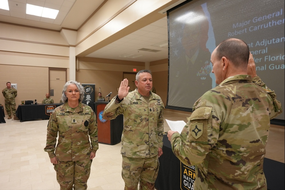 Command Sergeant Major Pask Reenlistment