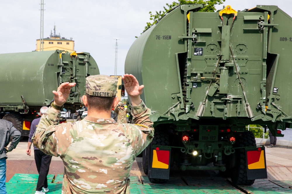 Barge Transport: 7th Engineering Brigade prepares for Saber Guardian 25