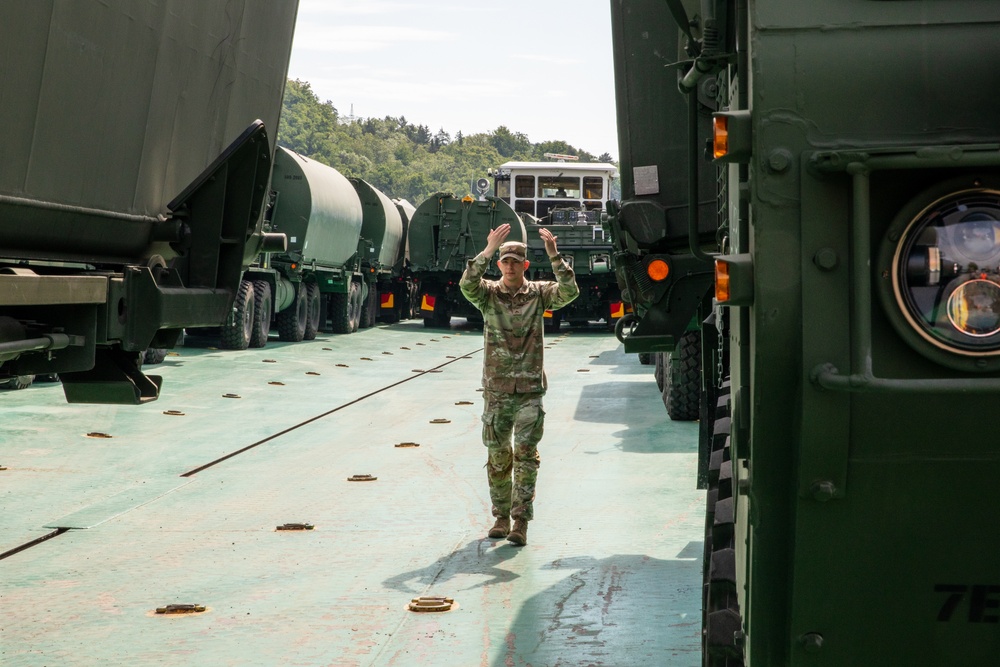 Barge Transport: 7th Engineering Brigade prepares for Saber Guardian 25