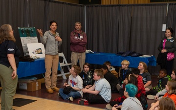 Naval Warfare Center employees explore marine mammal adaptations with students at Kitsap Water Festival