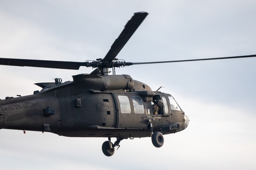 Task Force Desert Knight transports 173rd Airborne Brigade during Defender 2025