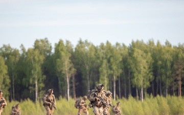 Task Force Desert Knight transports 173rd Airborne Brigade during Defender 2025