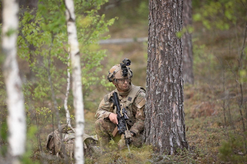 Task Force Desert Knight transports 173rd Airborne Brigade during Defender 2025