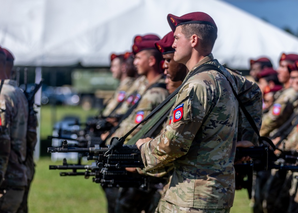 The 82nd Airborne Division pass in review rehearsal