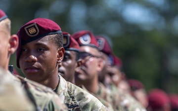 The 82nd Airborne Division pass in review rehearsal