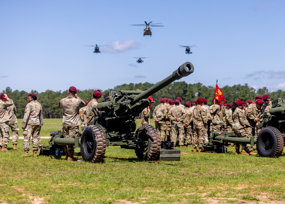 The 82nd Airborne Division pass in review rehearsal