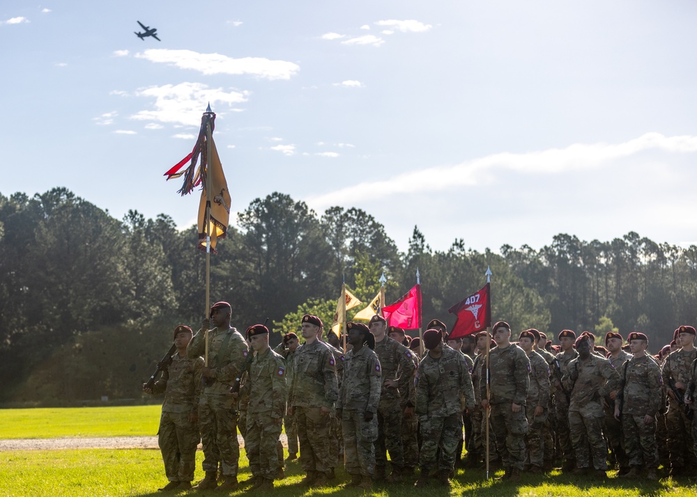 The 82nd Airborne Division pass in review rehearsal