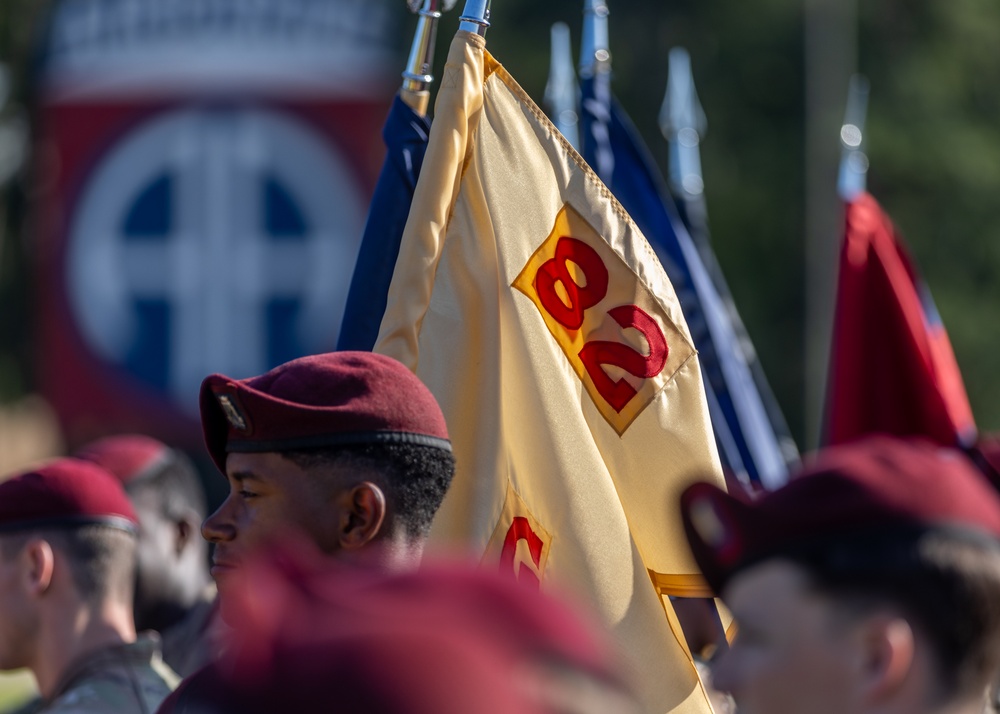 The 82nd Airborne Division pass in review rehearsal