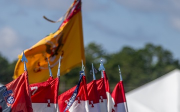The 82nd Airborne Division pass in review rehearsal