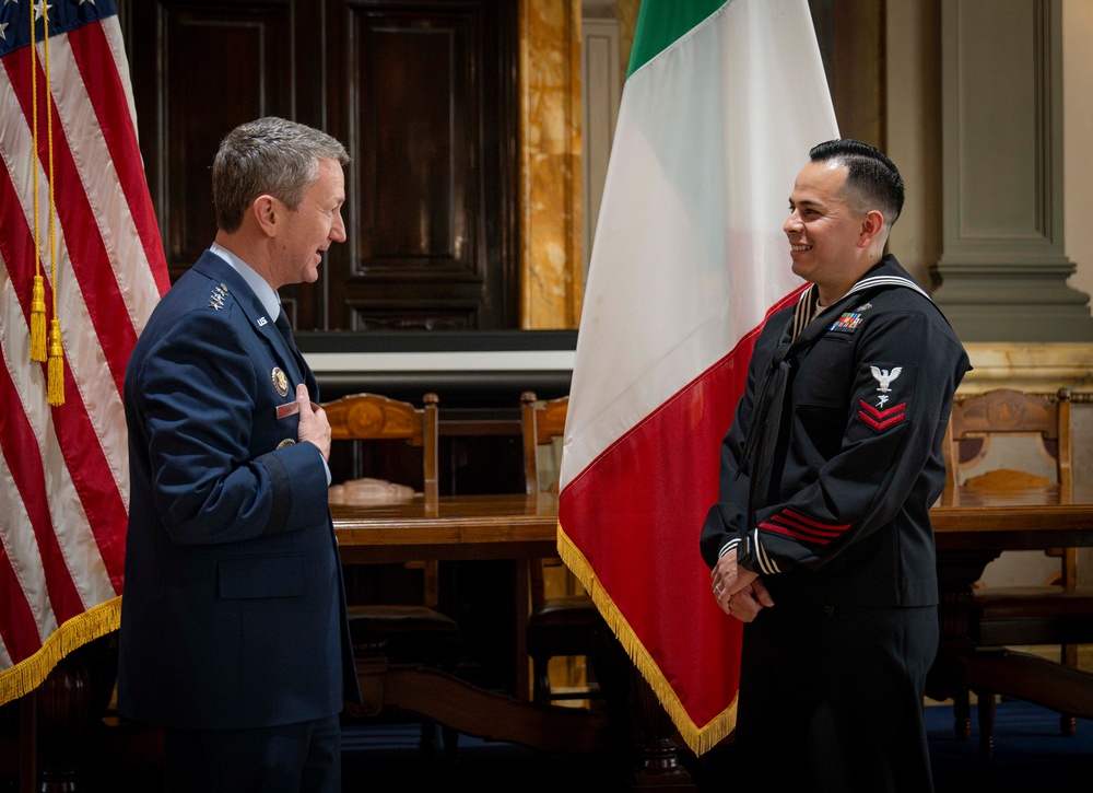 CJCS Participates in Re-Enlistment