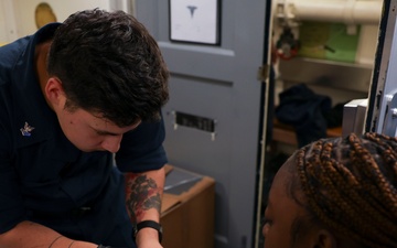 USS Bainbridge Annual Medical Readiness Blood Draw