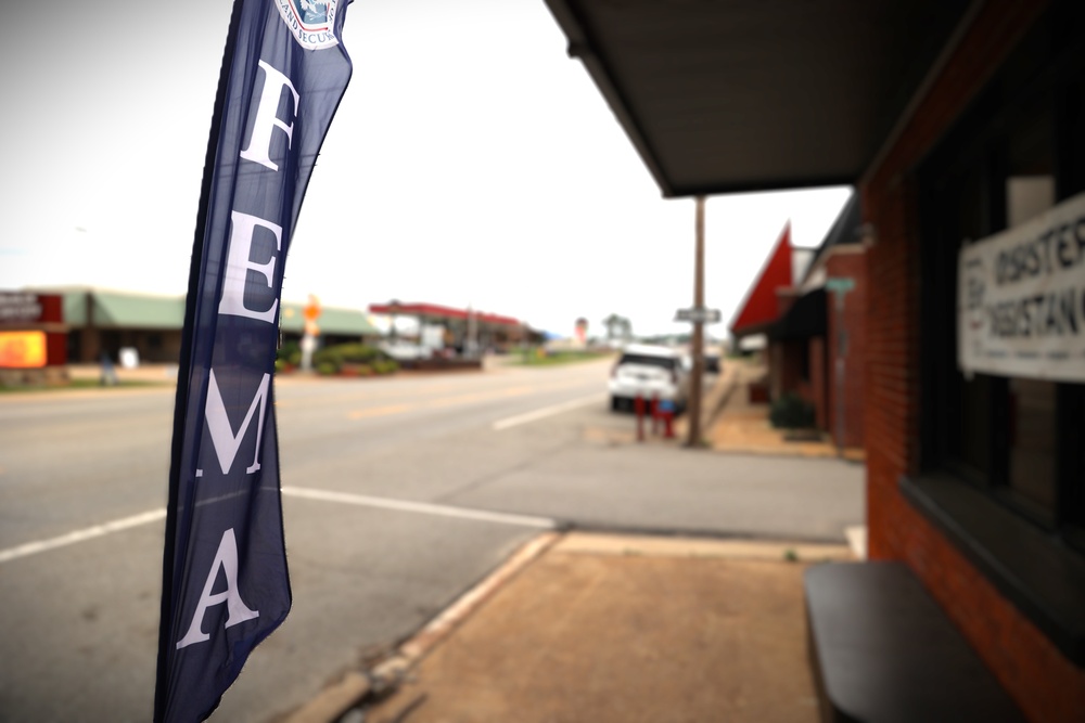 Survivors of the Arkansas severe storms and tornadoes attend FEMA Registration Event