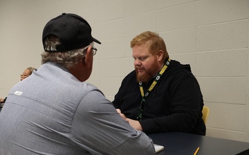 Survivors of the Arkansas severe storms and tornadoes attend FEMA Registration Event.