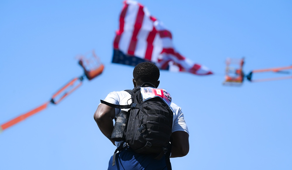 Travis AFB attendees perform ruck march, honor Gold Star families