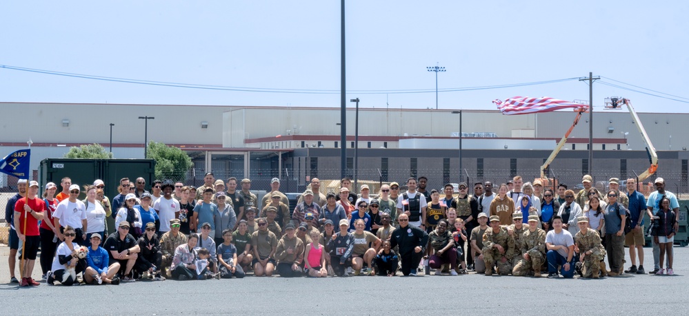 Travis AFB attendees perform ruck march, honor Gold Star families
