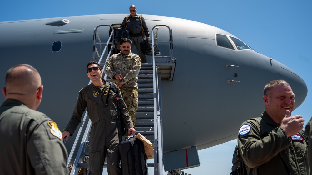 Travis AFB receives new KC-46 airframe