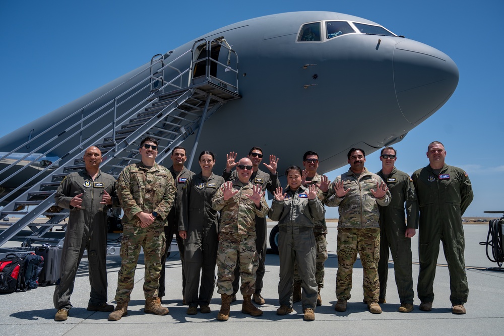 Travis AFB receives new KC-46 airframe