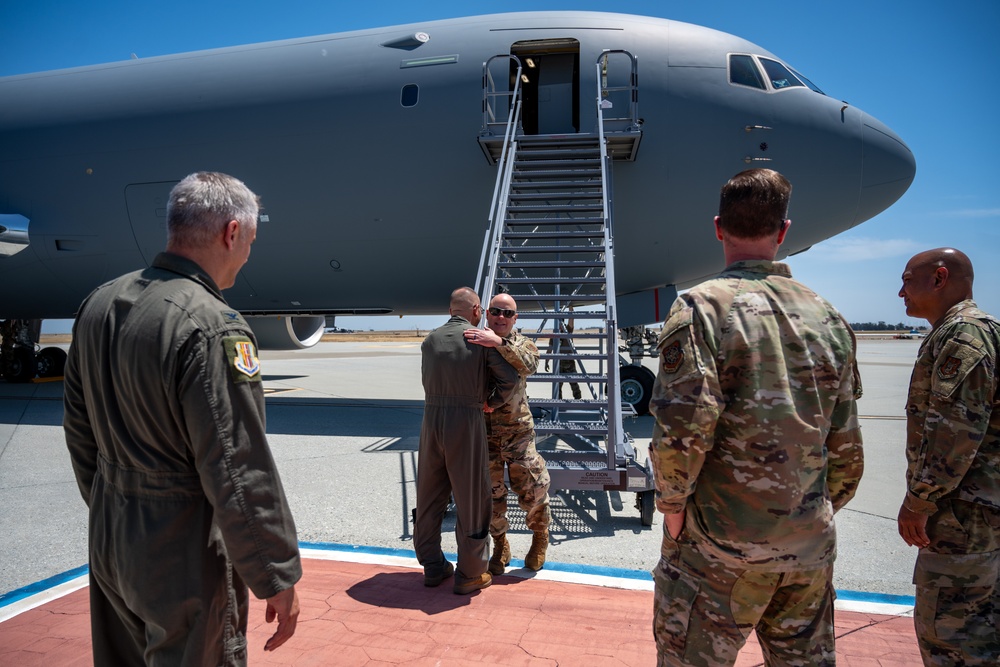 Travis AFB receives new KC-46 airframe