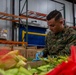 Sailors and Marines volunteer at the Los Angeles Regional Food Bank for LA Fleet Week