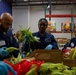 Sailors and Marines volunteer at the Los Angeles Regional Food Bank for LA Fleet Week